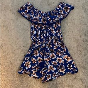 Hawaiian Flowered Romper